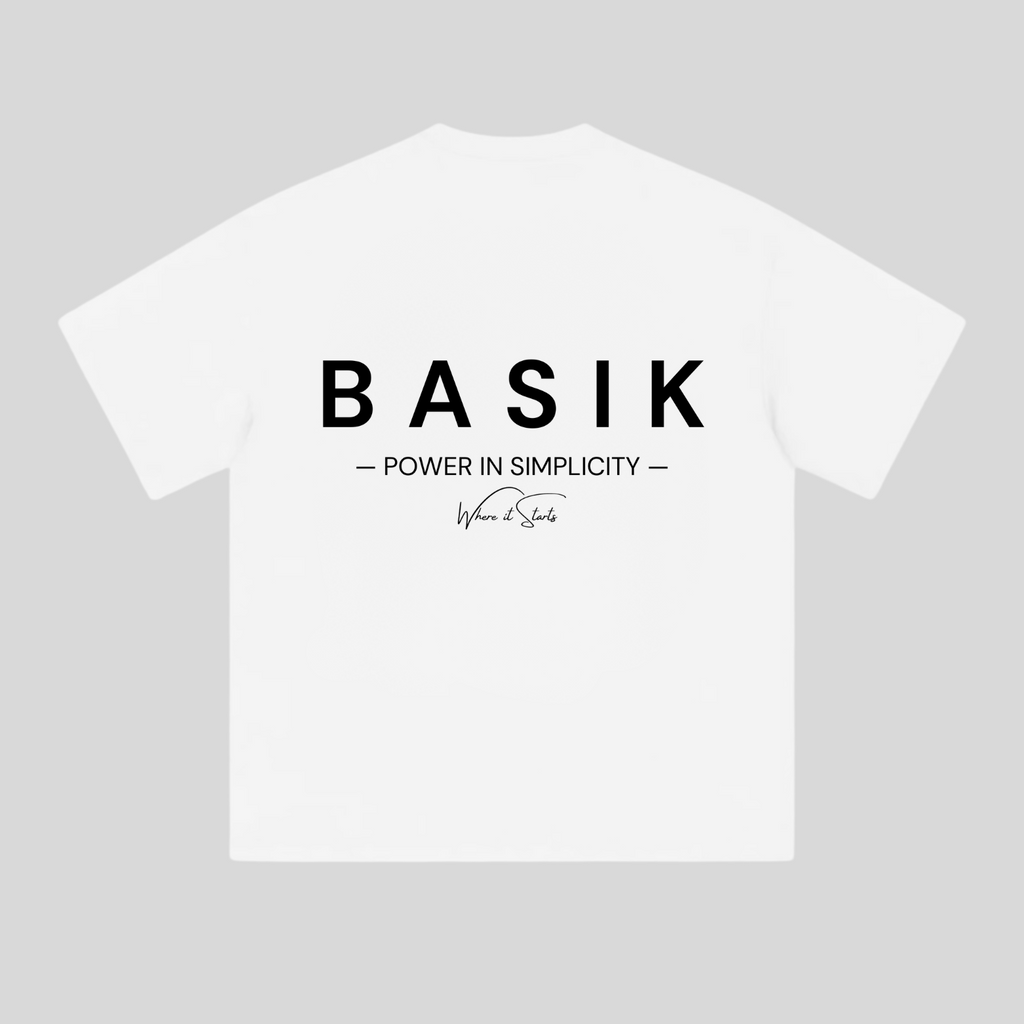 BASIK CLO SIGNATURE WHITE T-SHIRT