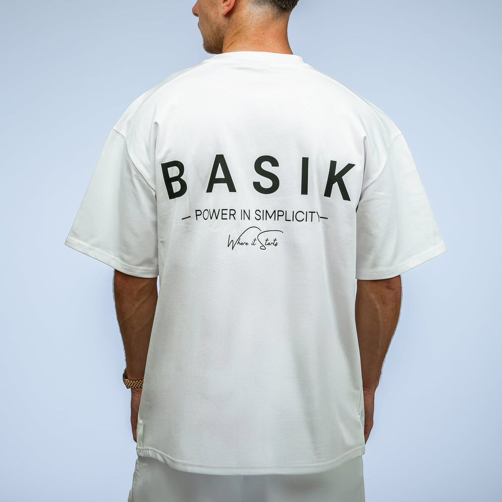 BASIK CLO SIGNATURE WHITE T-SHIRT