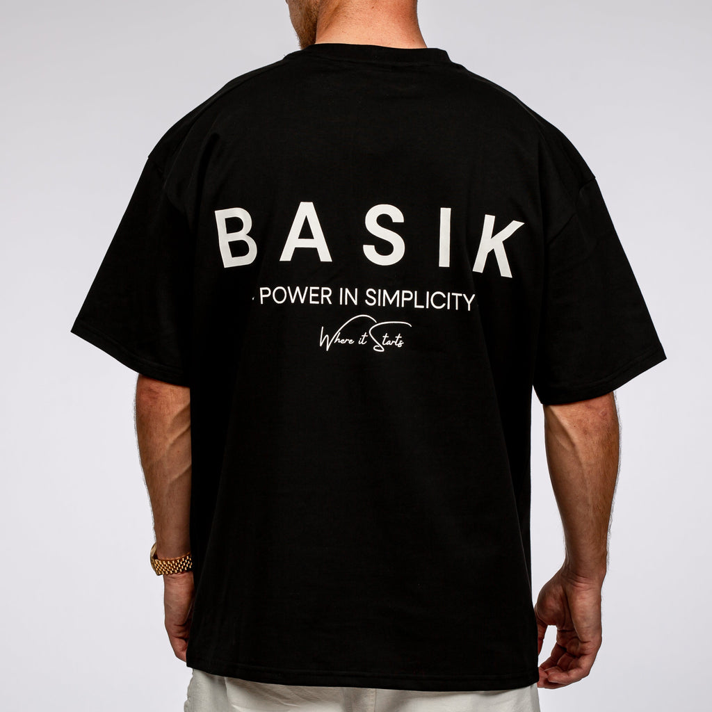 BASIK CLO SIGNATURE BLACK T-SHIRT