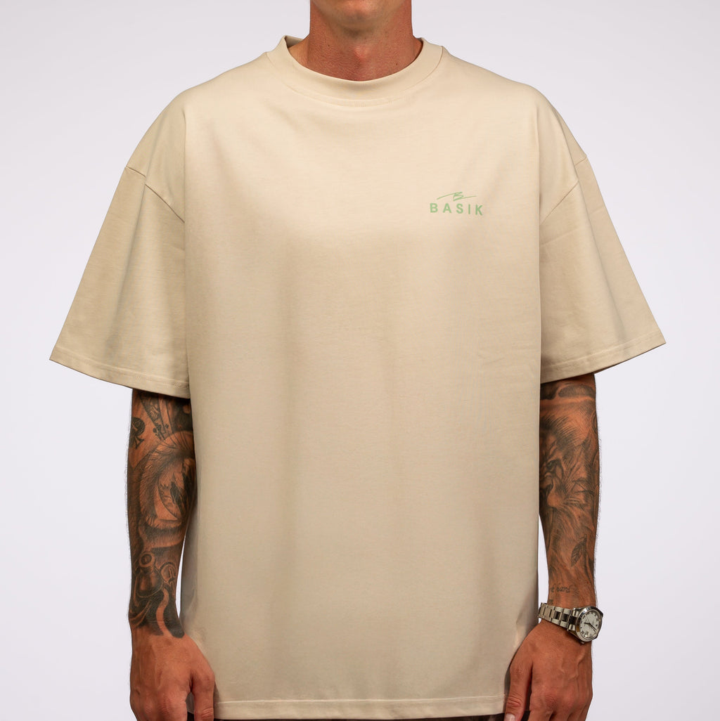 BASIK CLO SIGNATURE CREAM T-SHIRT