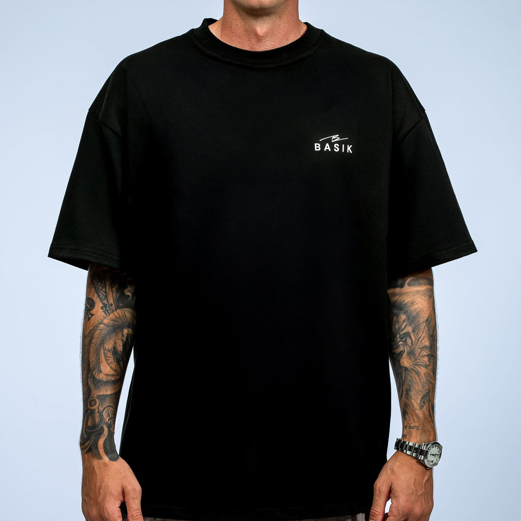 BASIK CLO SIGNATURE BLACK T-SHIRT