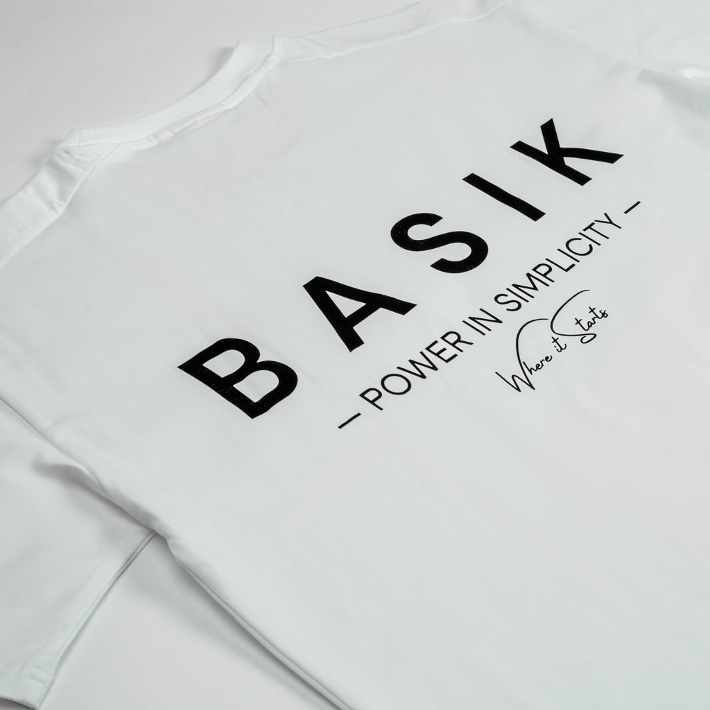BASIK CLO SIGNATURE WHITE T-SHIRT