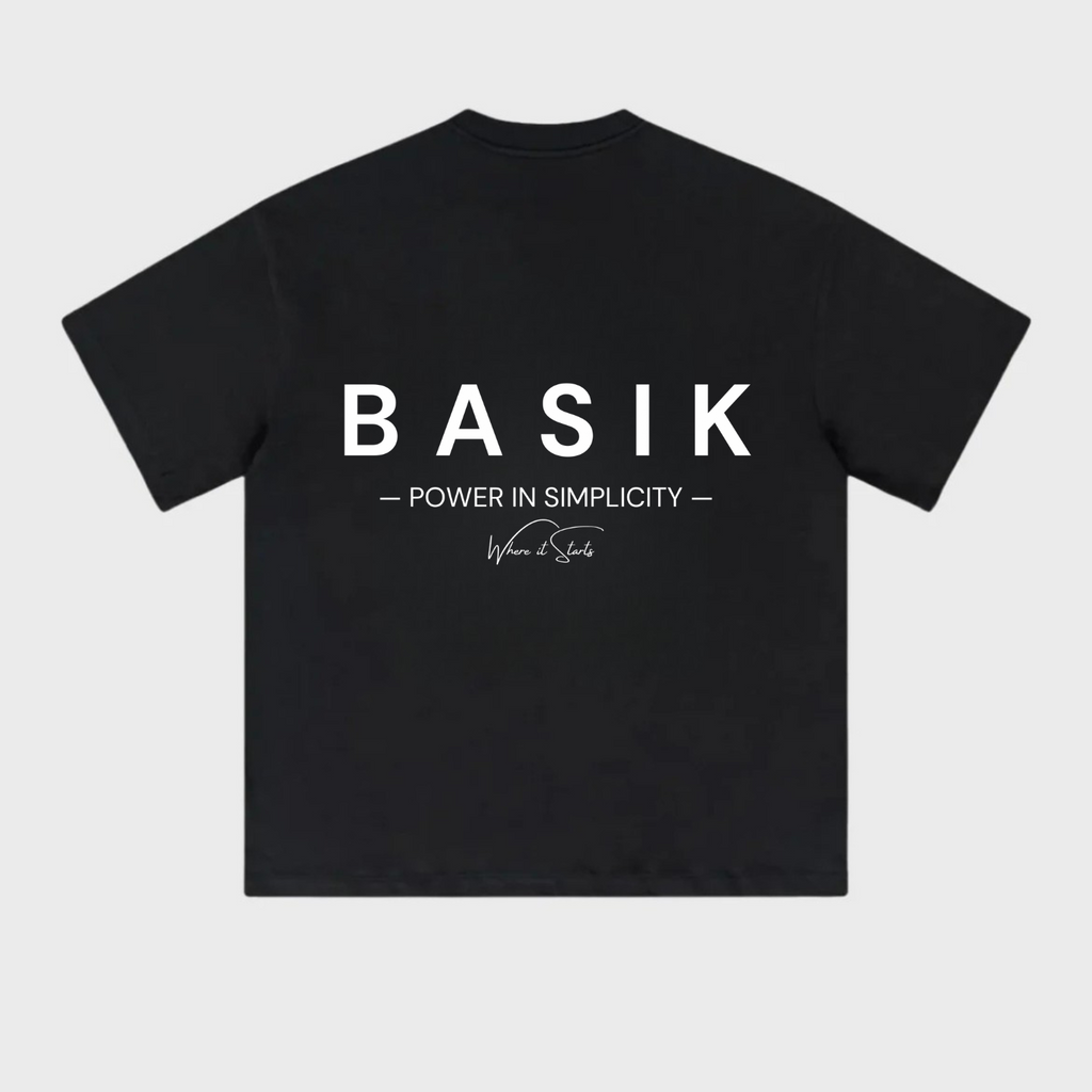 BASIK CLO SIGNATURE BLACK T-SHIRT