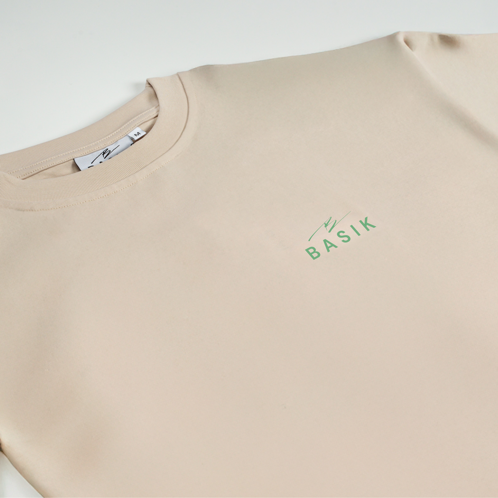 BASIK CLO SIGNATURE CREAM T-SHIRT